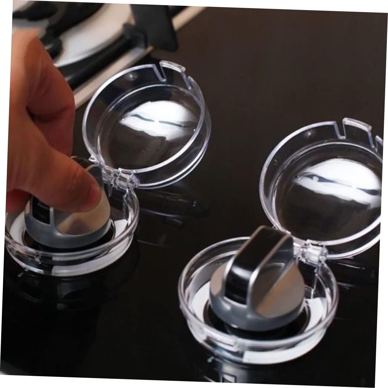 KOMBIUDA 12pcs Gas Stove Knob Protectors Oven Knob Covers Stove Guard for Boys and Girls Safety