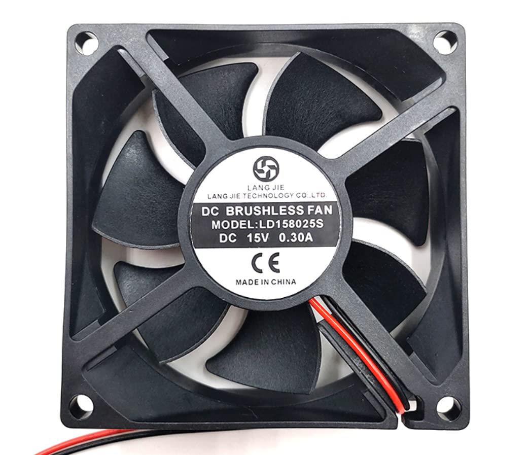 Amazon.com: LD158025S 8025 15V 0.30A 4.5w 3800RPM 42CFM 2-Wire 