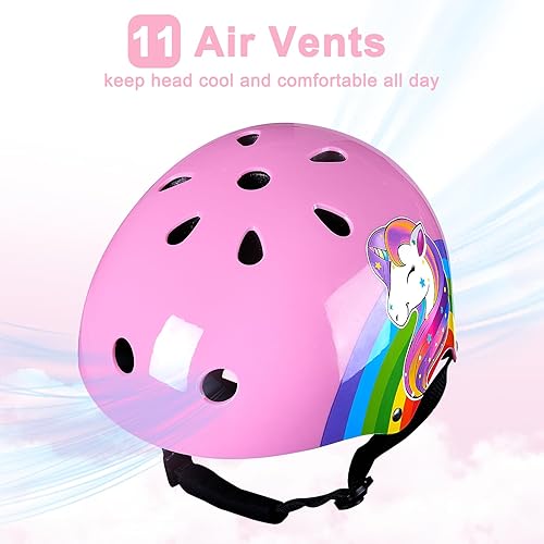 Miniatura 4 de FIODAY Toddler Helmet, Unicorn Kids Bike Helmet with DIY Stickers Adjustable Bicycle Helmet for Girls Boys Cycling Skateboard Inline Skating