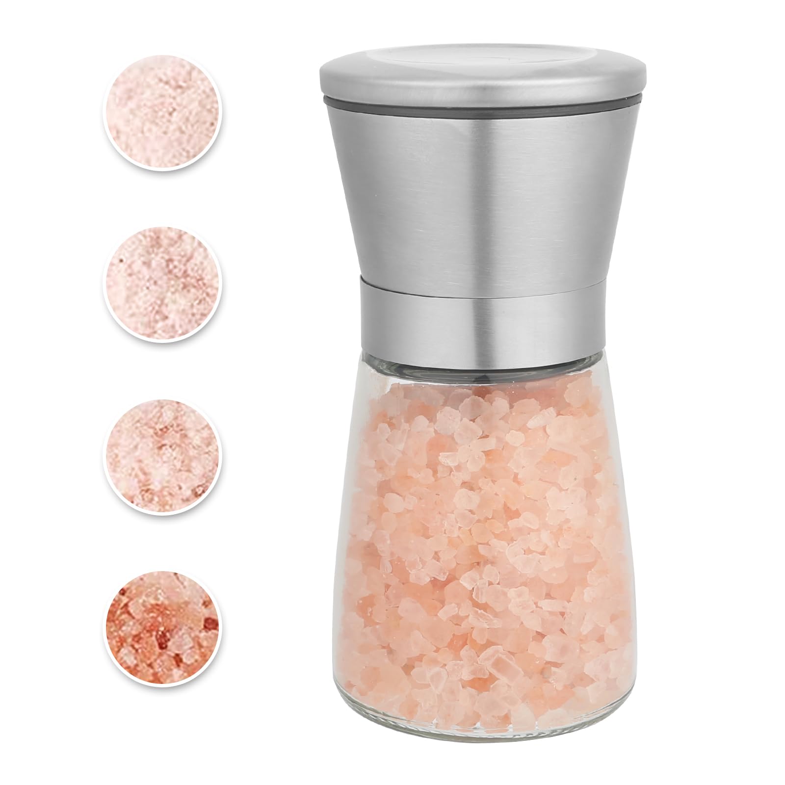 Stainless Steel Salt & Pepper Grinder - Adjustable Coarseness -2