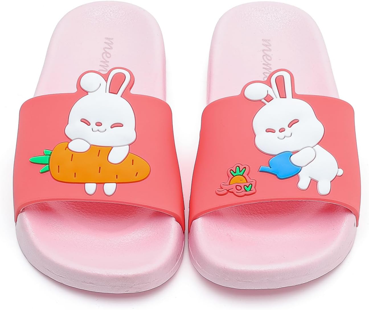 MEMON Toddler Little Kids Dinosaur Beach/Pool/Shower Slides/Anti-Skid Home Bath Slippers/Cute Summer Outdoor Shoes for Girls and Boys