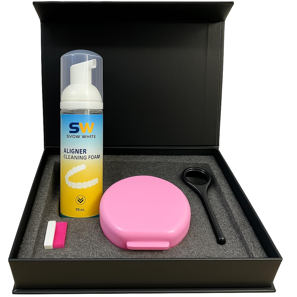 Snow White Aligner Cleaning Kit - Aligner Foam, Aligner Chewies, Aligner Case, Aligner Retrieval Tool-image-22