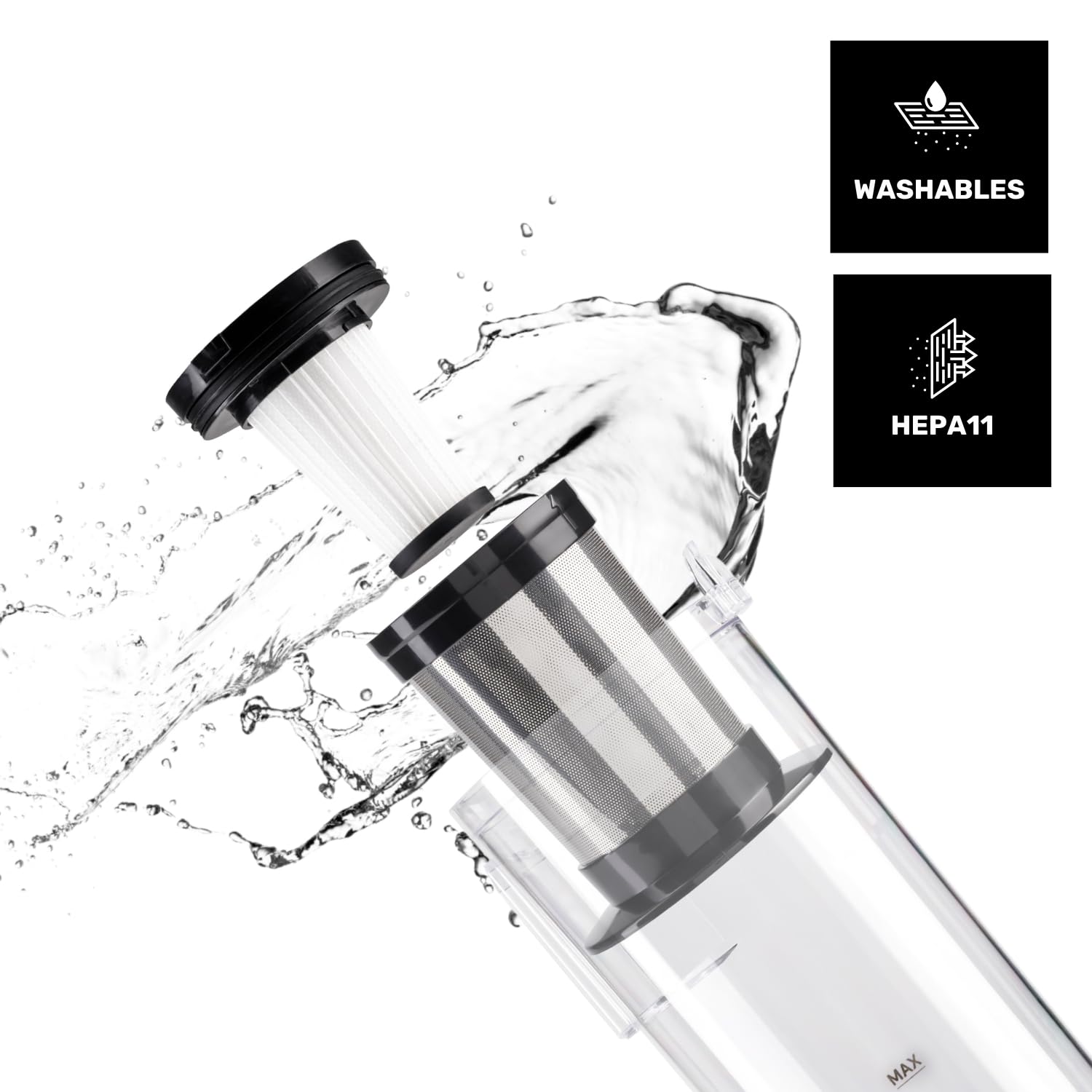 Taurus – Aspirador Vertical Homeland Endless, 600W, 18000 Pa, Escoba 3 en 1 con Lanza y Cepillo para Tapicerías, Filtro HEPA, Cable 6 m, Sistema Ciclónico, Negro