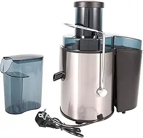 Extrator Centrífugo de Frutas 1500W – Espremedor Elétrico 110V com Jarra de 500ml para Sucos de Frutas e Legumes