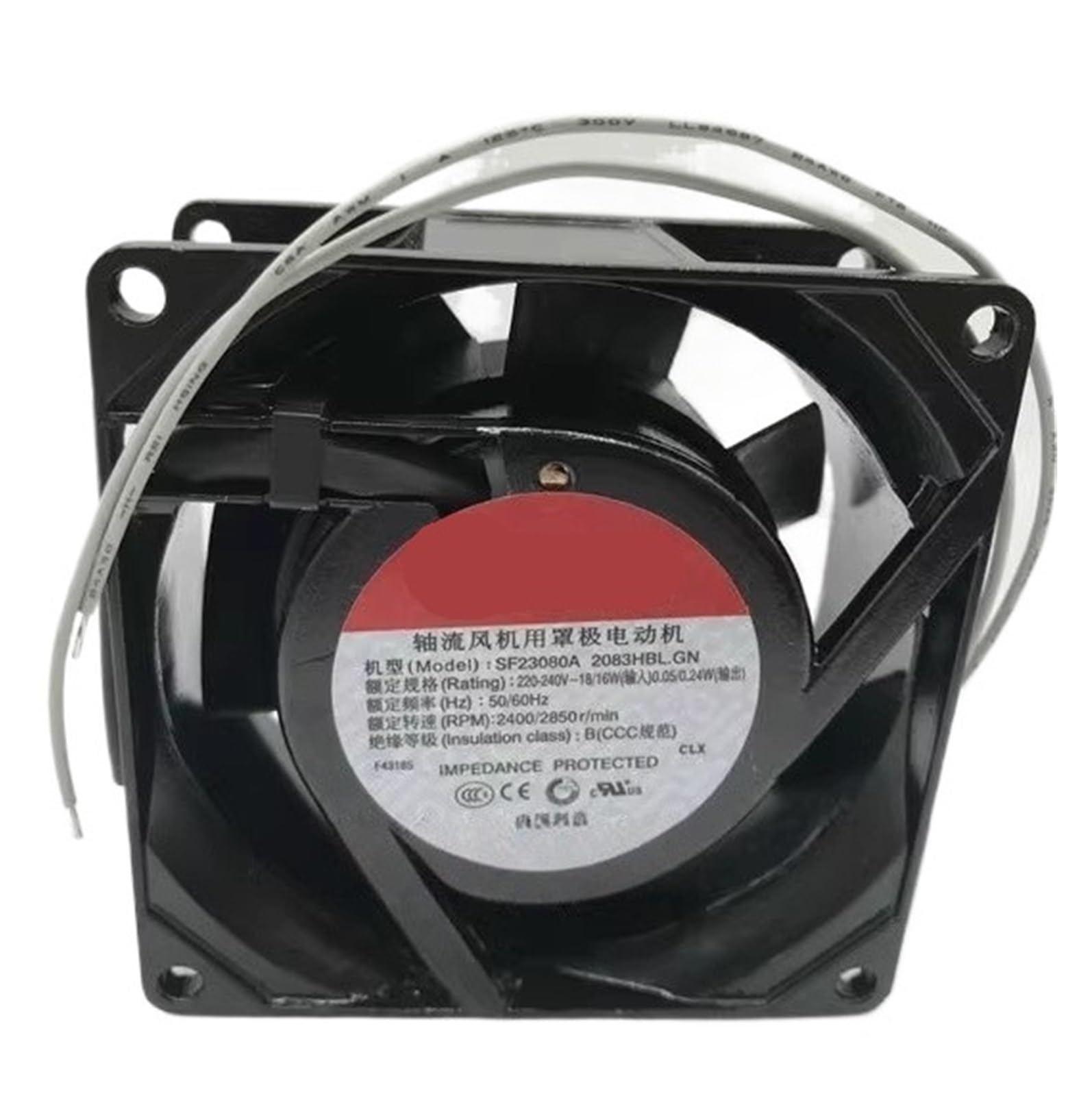Ventilateur SF23080A 2083HBL.GN 8038 220V 18W pour armoire électrique