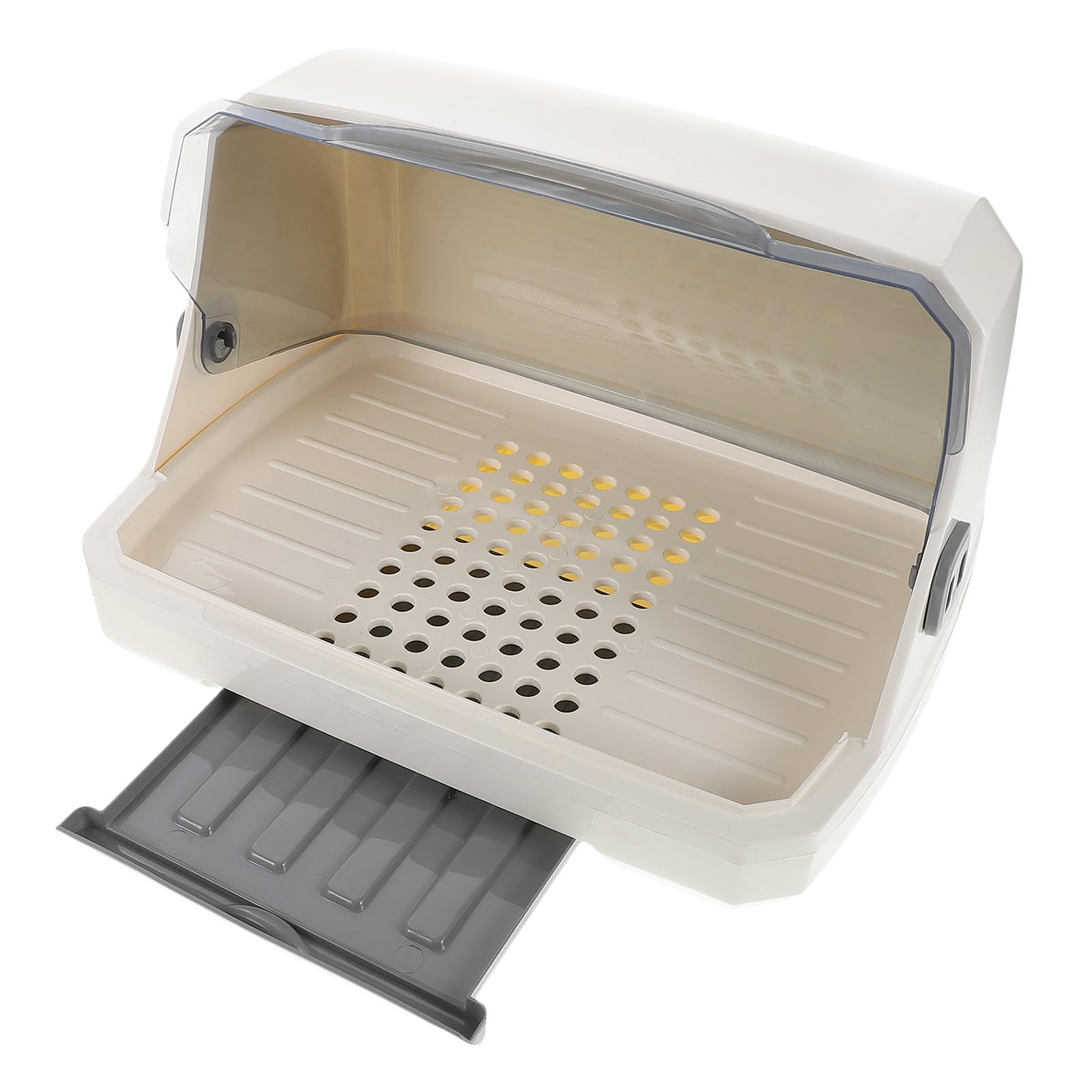 Tofficu Estante para Secar Biberones con Tapa y Material PP Organizador de Botellas con Gran Capacidad, Ahorro de Espacio para Uso en Encimeras del Hogar