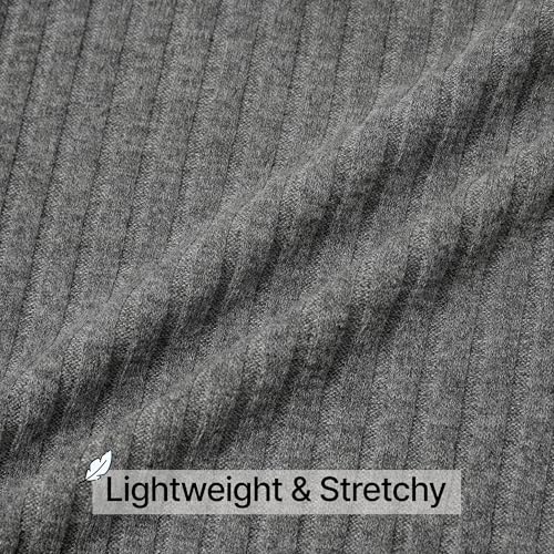 Image of GIVON Women's Lightweight Zip Up Hoodie Brushed Knit Stretchy Fabric Long Sleeve Thin Jackets with Kangaroo Pocket