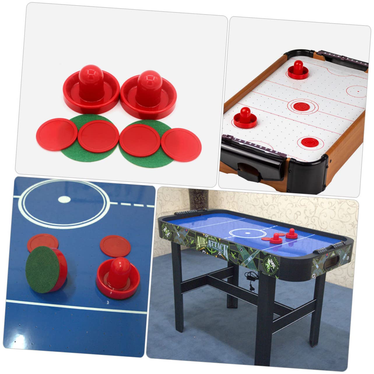 Toddmomy Ice Hockey Puck Set Replacement for Table Hockey Game 1 Set Pushers for Boys and Girls Game Room