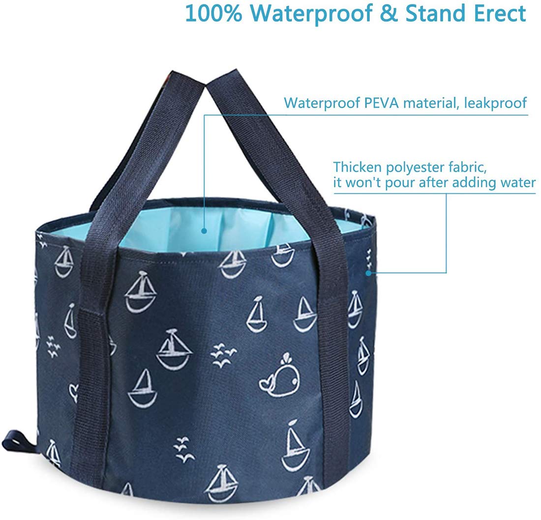 LEKEONE Collapsible Foot Basin Portable Foot Bath Tubs Soaking Feet