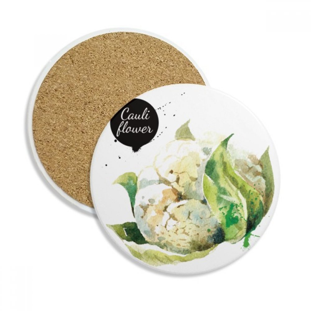 Dessous de verre choux-fleurs céramique anti-tache boissons