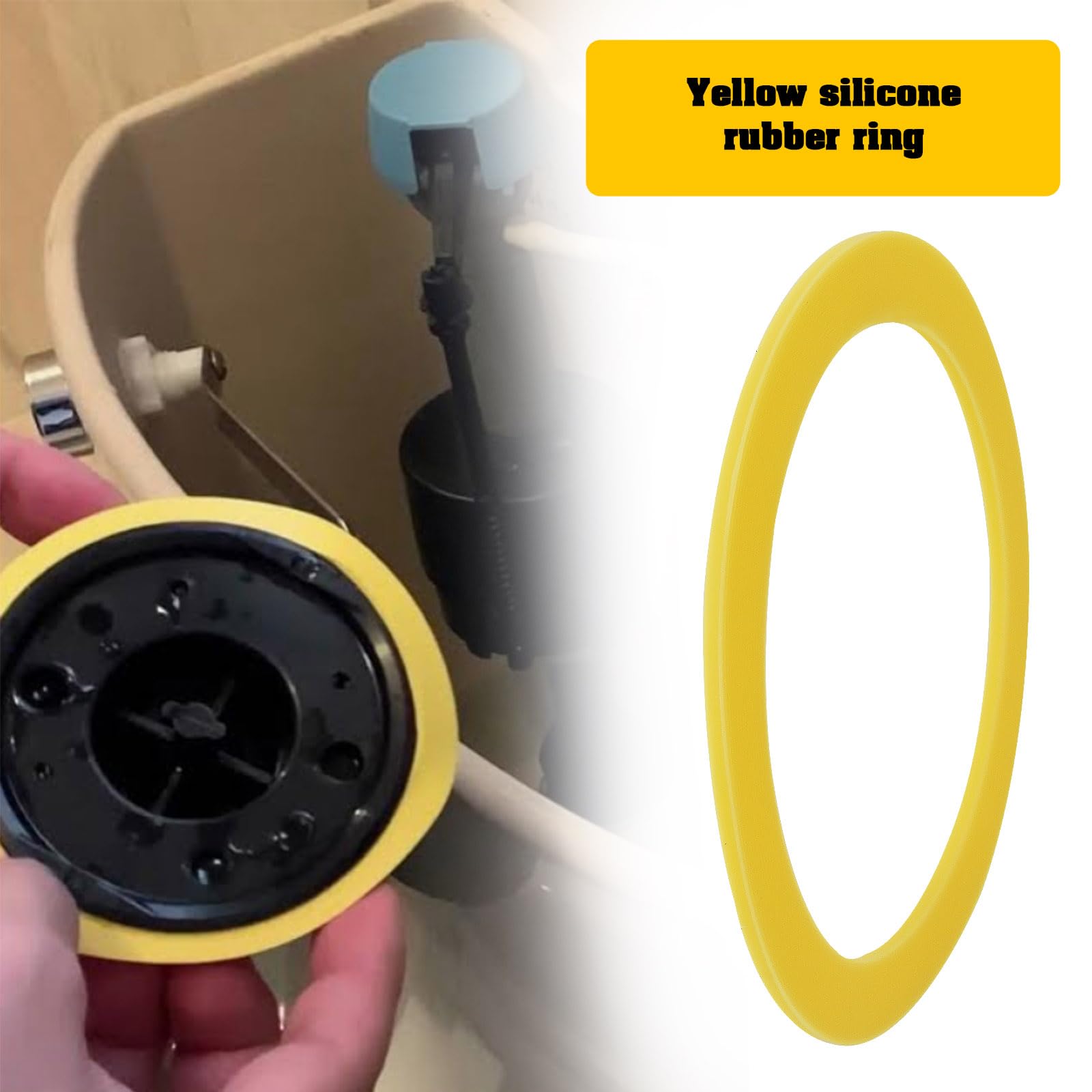 ECSiNG 6 Pcs Flush Valve Seal Toilet Seals Compatible with Kohler Toilet Flush Valves Silicone Replaces Seals Gp1059291 and 2475620 - Image 2