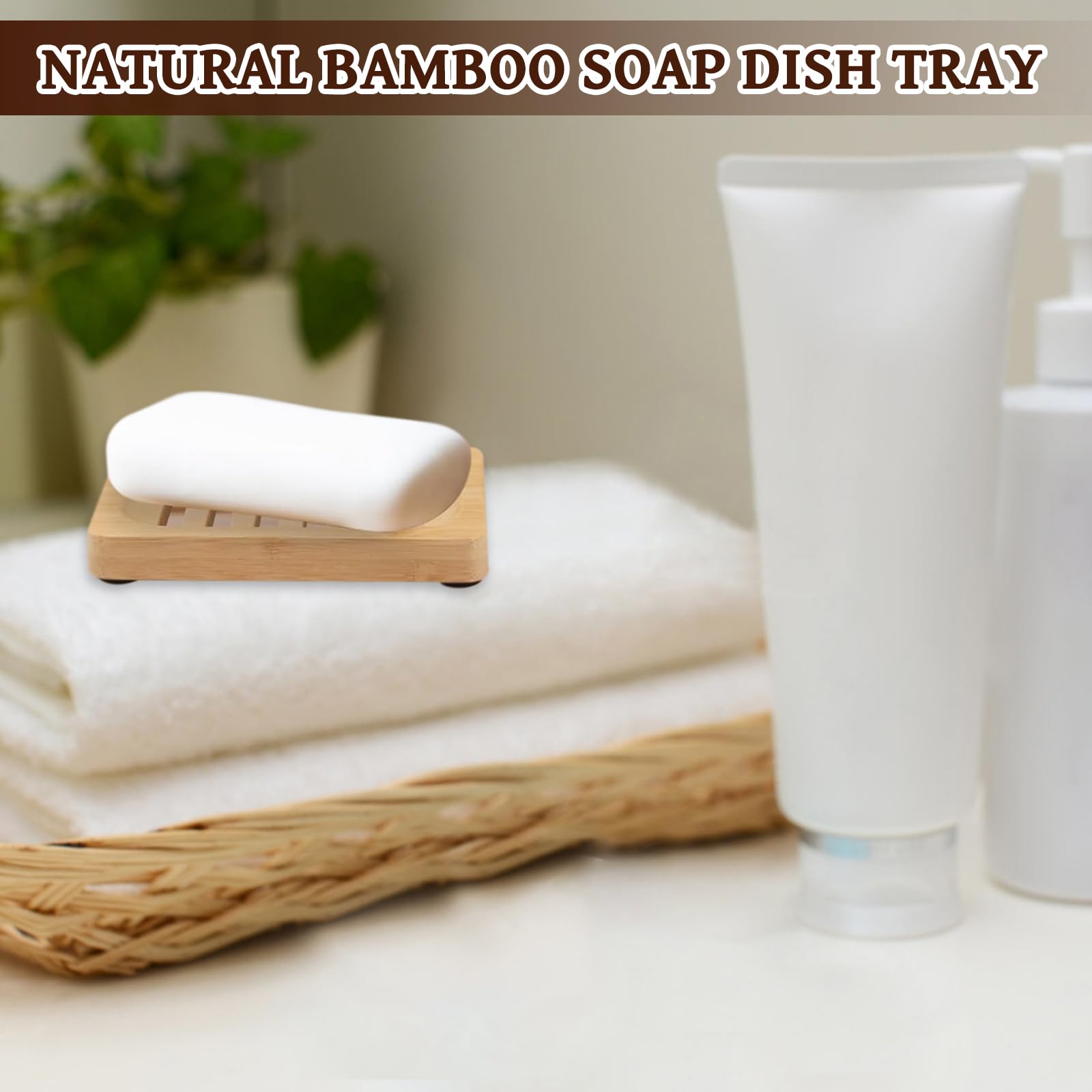 2er Set Bambus Seifenschale Holz Mit Ablauf  Handgefertigte Seifenablage  Fr Dusche & Bad Seifenhalter Mit Ablauf