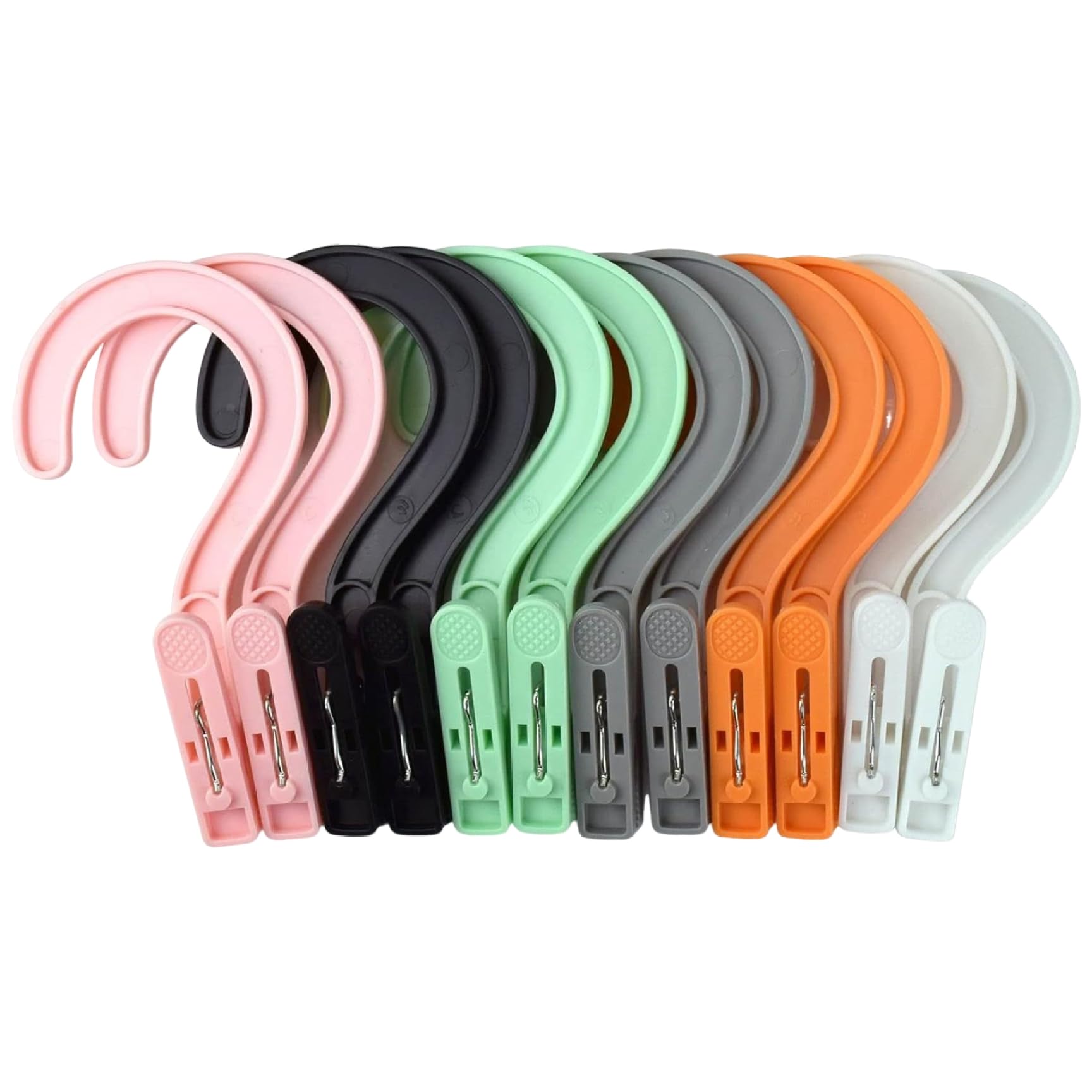 12PCS Clothes Pins Portable Anti-Slip Plastic Clothes Pins with Tight Springs Space-Saving Hanging Laundry Clips for Bathroom and Balcony Hanging Clips Hanger Clips Plastic Clothes Pins Laundry Clips