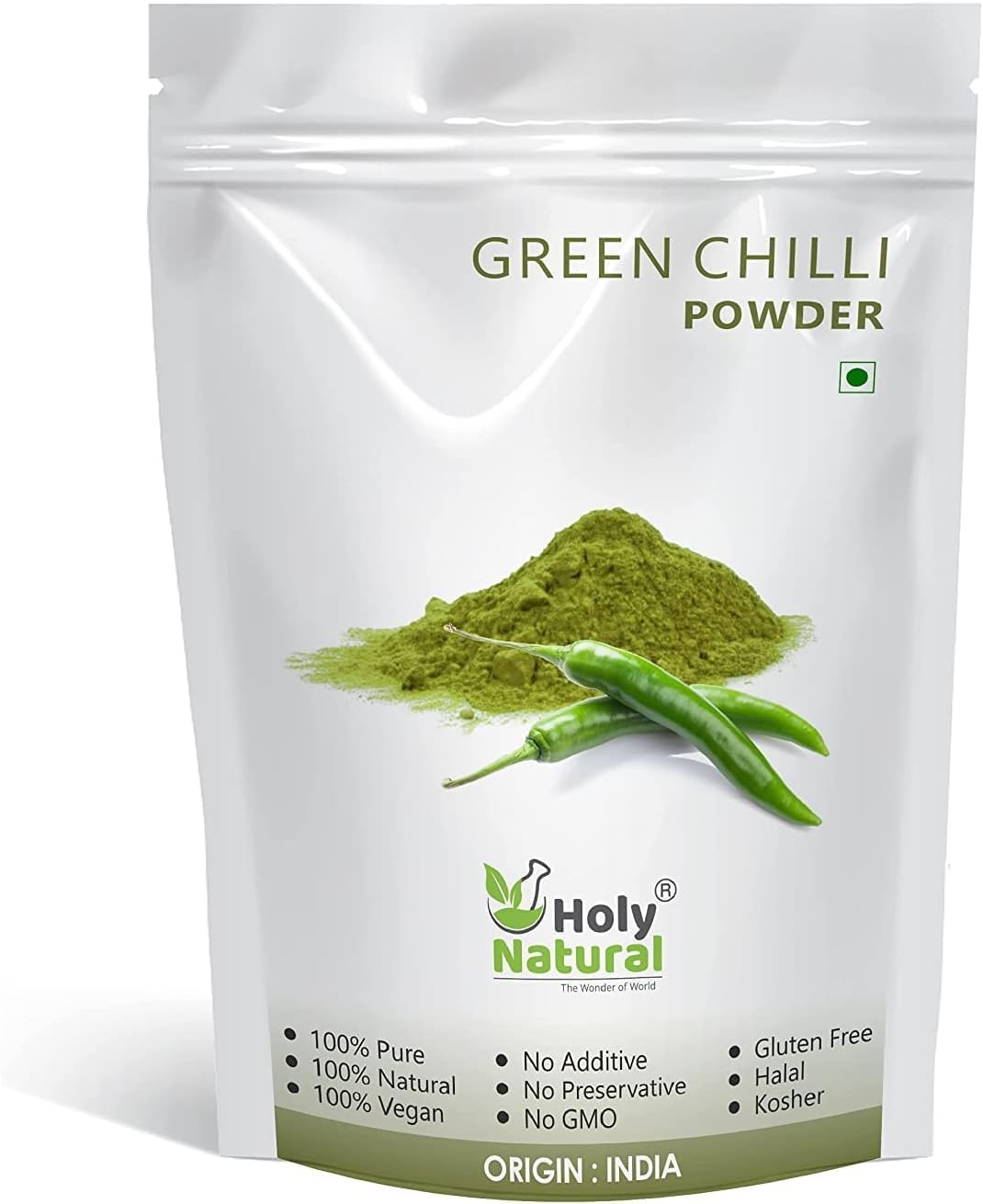 QURA Polvo de chile verde - 200 GM