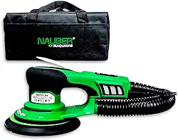 Lixadeira De Parede Brushless Nauber Roto-Orbital 350w Automotivo para Gesso Drywall Carpintaria Cor Verde Frequência 50/60hz Profissional - 220v