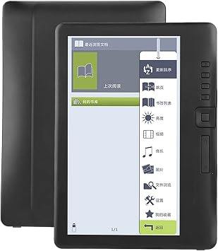 ZASCHMOY Portable EBook Reader with HighSpeed ARM9 Core and Font Adjustment, for Digital Book Enthusiasts 8G Memory