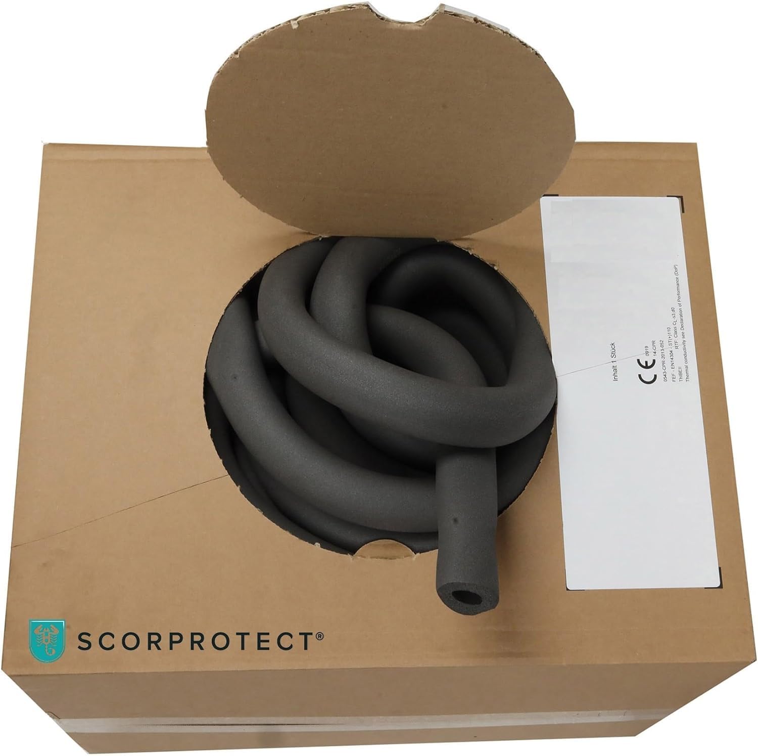 Scorprotect® Kautschuk Isolierung endlos Spenderbox Heizung Sanitär Ausführung 28 mm x 10 mm - endlos 20 m/Karton