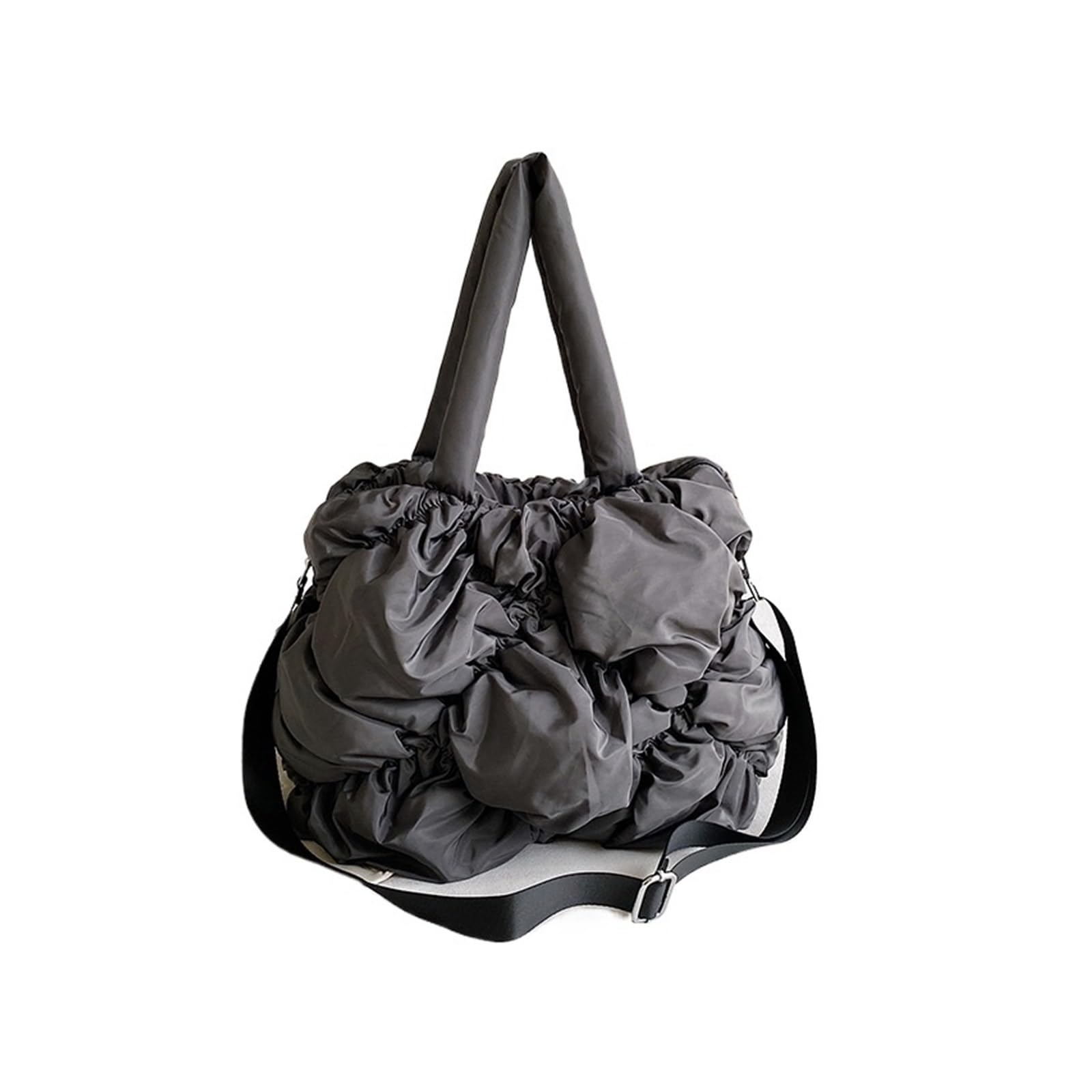 Puffer Tasche Damen Blase Unten Baumwolle Tasche Weibliche Falten Nylon Schulter Umhängetasche for Frauen Große Kapazität Achsel Taschen
