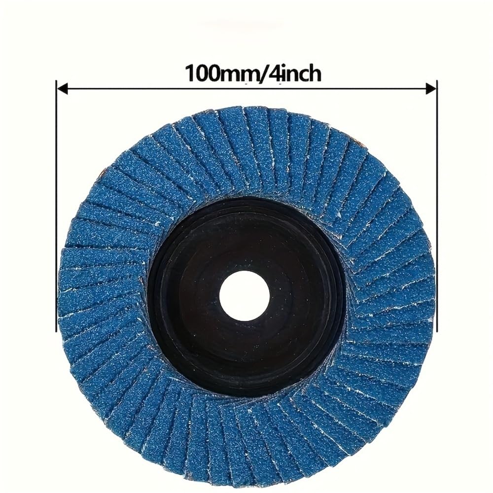Disco de lijado para amoladora angular Discos de láminas radiales 100 mm for amolar, discos, hojas 4 pulgadas, disco lijado for taladro, 10 unidades