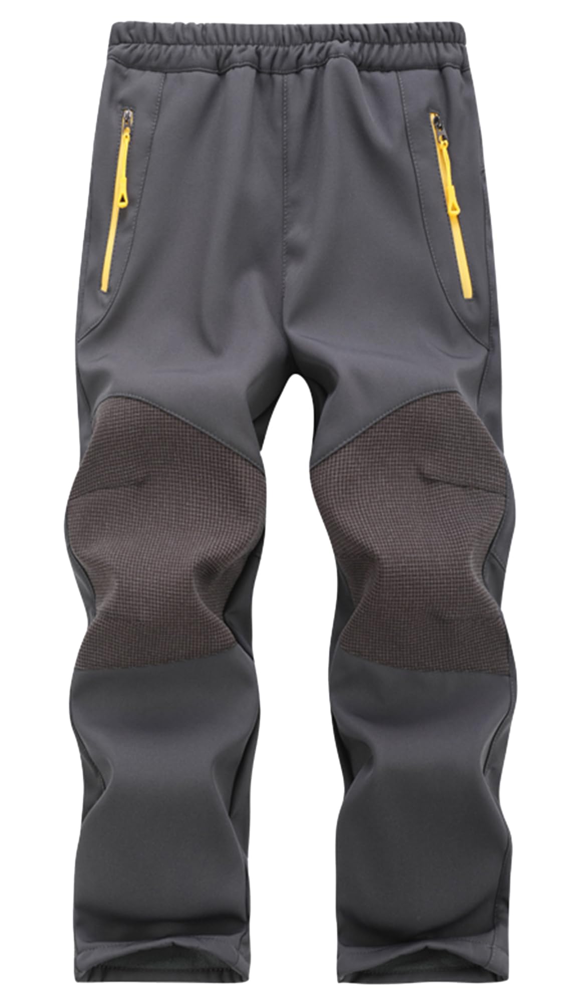 Maeau Garçon Fille Pantalon Doublé Polaire Imperméable Pantalons Softshell Chaud pour Enfant 4-14 Ans Vêtements Thermique de Randonnée Ado Pantalones Hiver Outdoor de Ski
