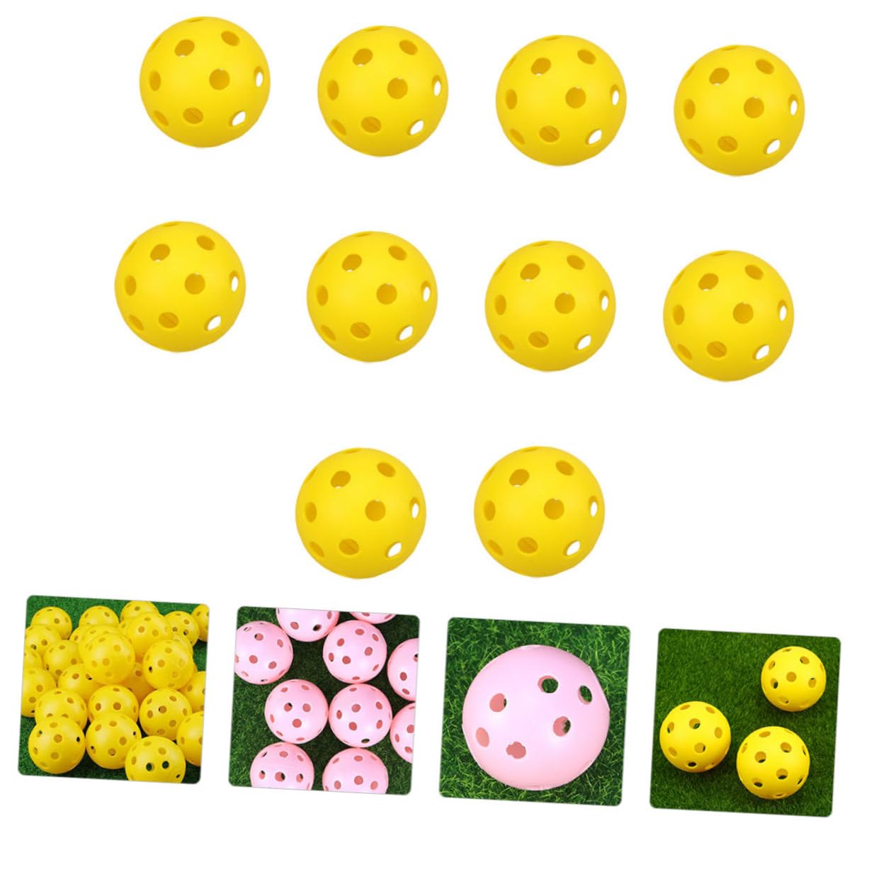 YARNOW 100 Piezas De Pelota De Golf Poste De Empuje De Golf Huecas De Entrenamiento De Práctica para Niños Entrenamiento De Golpe Hueco De Práctica
