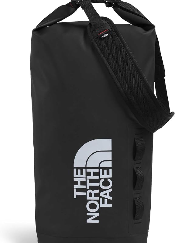 Base Camp Dry Bag 18L, TNF Black/TNF White, One Size | Roll-Top Waterproof Stuff Sack, Ideal for Camping Gear & Kayak Accessories
