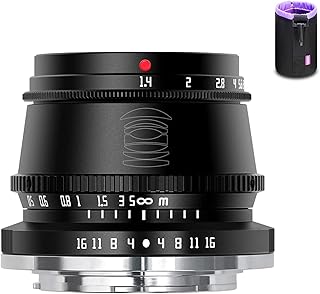 TTArtisan 35mm F1.4 Manual Focus Fixed Lens for Fuji X-Mount Cameras X-A1 X-A10 X-A2 X-A3 X-A5 X-H1 X-T1 X-T10 X-T2 X-T20 X-T100 X-PRO1 X-PRO2 X-PRO3 X-E1 X-E2 X-E2S (Black)
