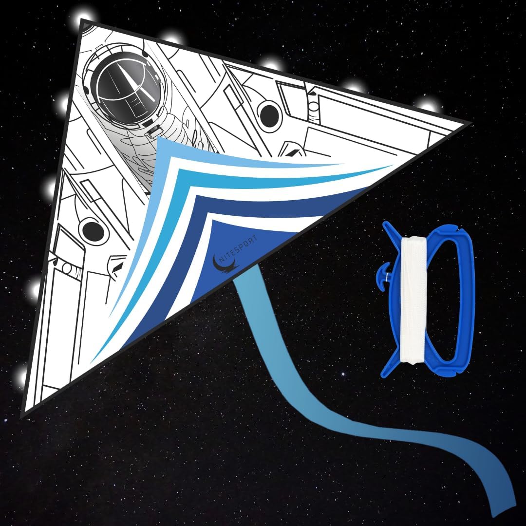 LED Light Up Spaceship Night Kite