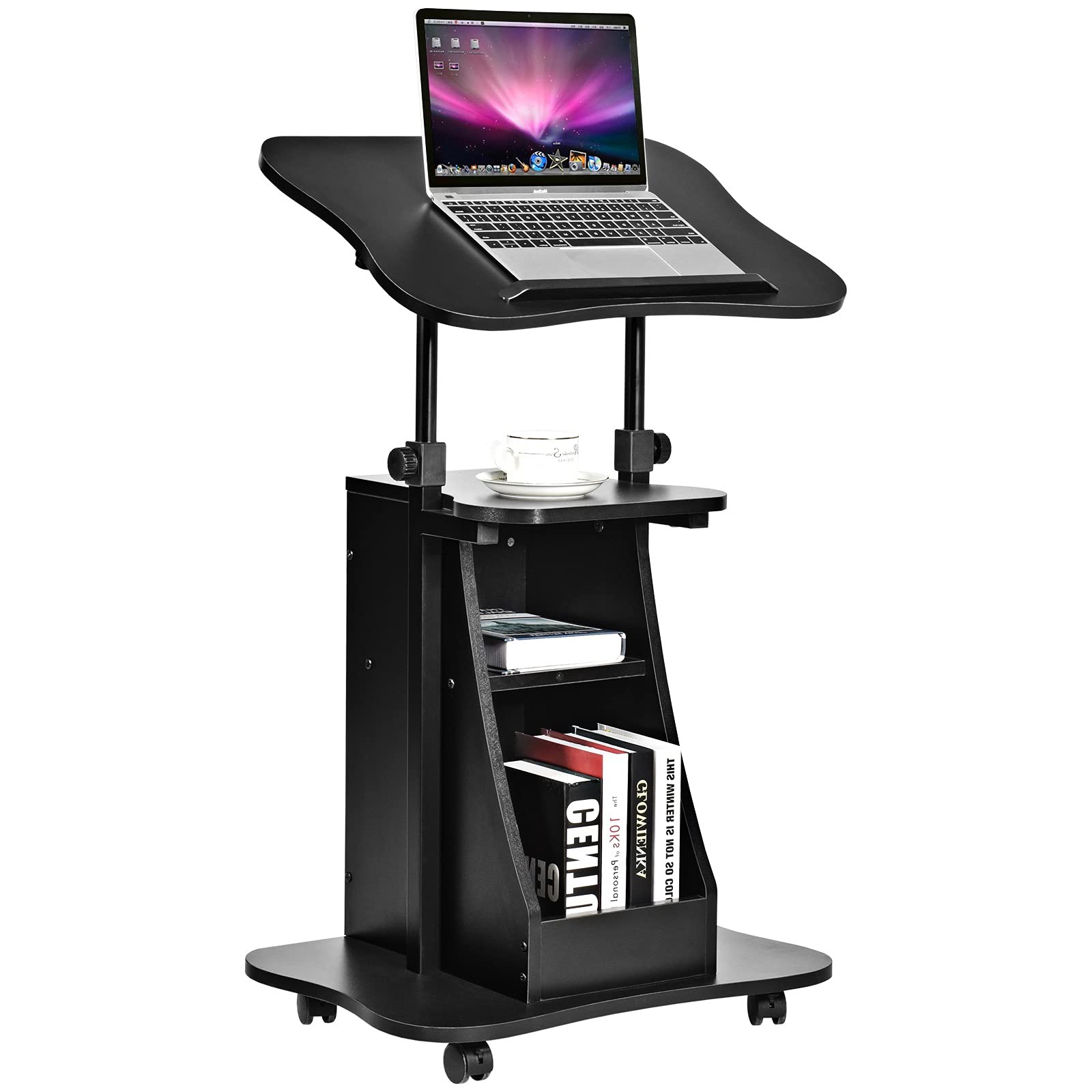 Buy Hysache Lectern Podium Stand, Mobile Adjustable Height Lectern