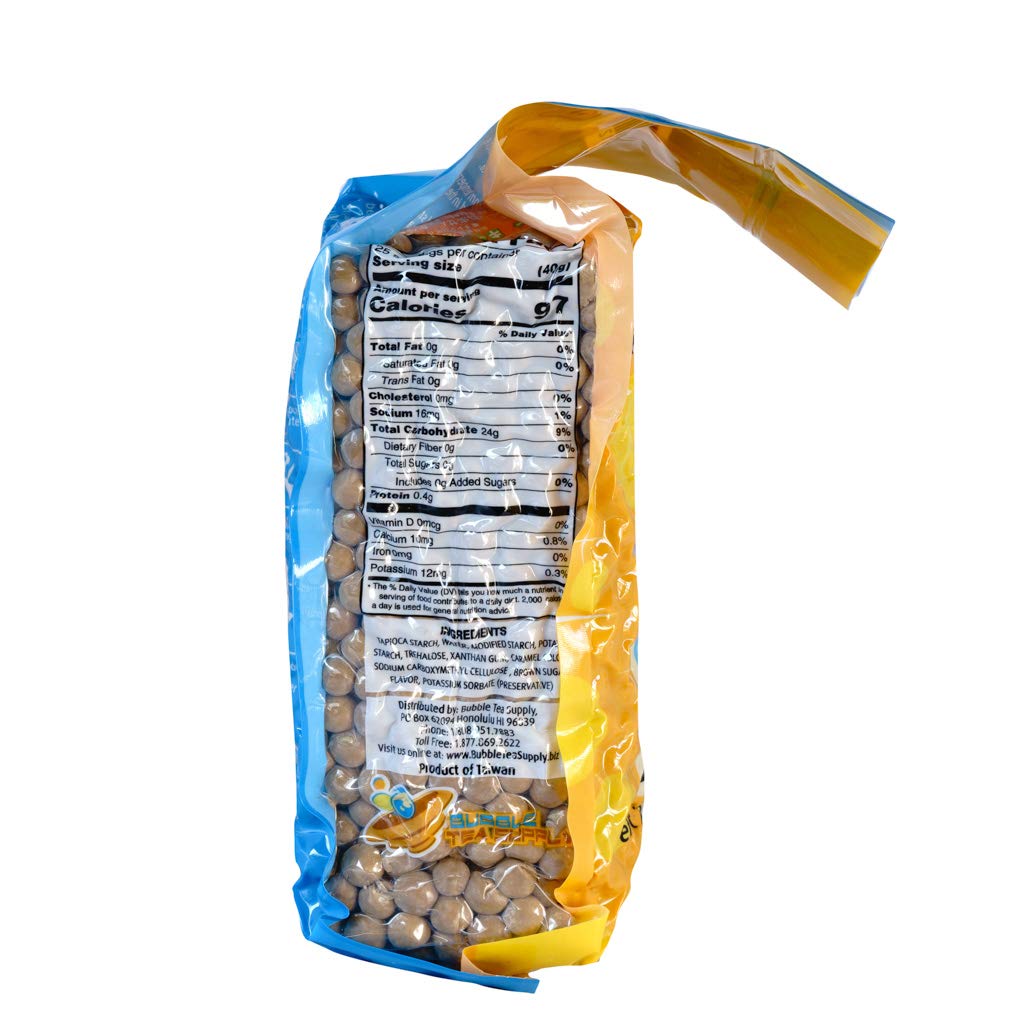 Buy BUBBLE TEA SUPPLY Boba Pearls (aka) The BEST Tapioca Pearls Brown