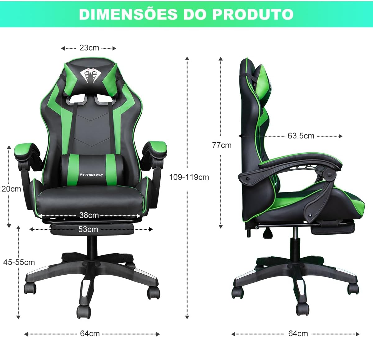 Review cadeira ergonômica gamer verde: conforto e estilo que vão te surpreender! 4 61+Zo QM8eL. AC SL1200