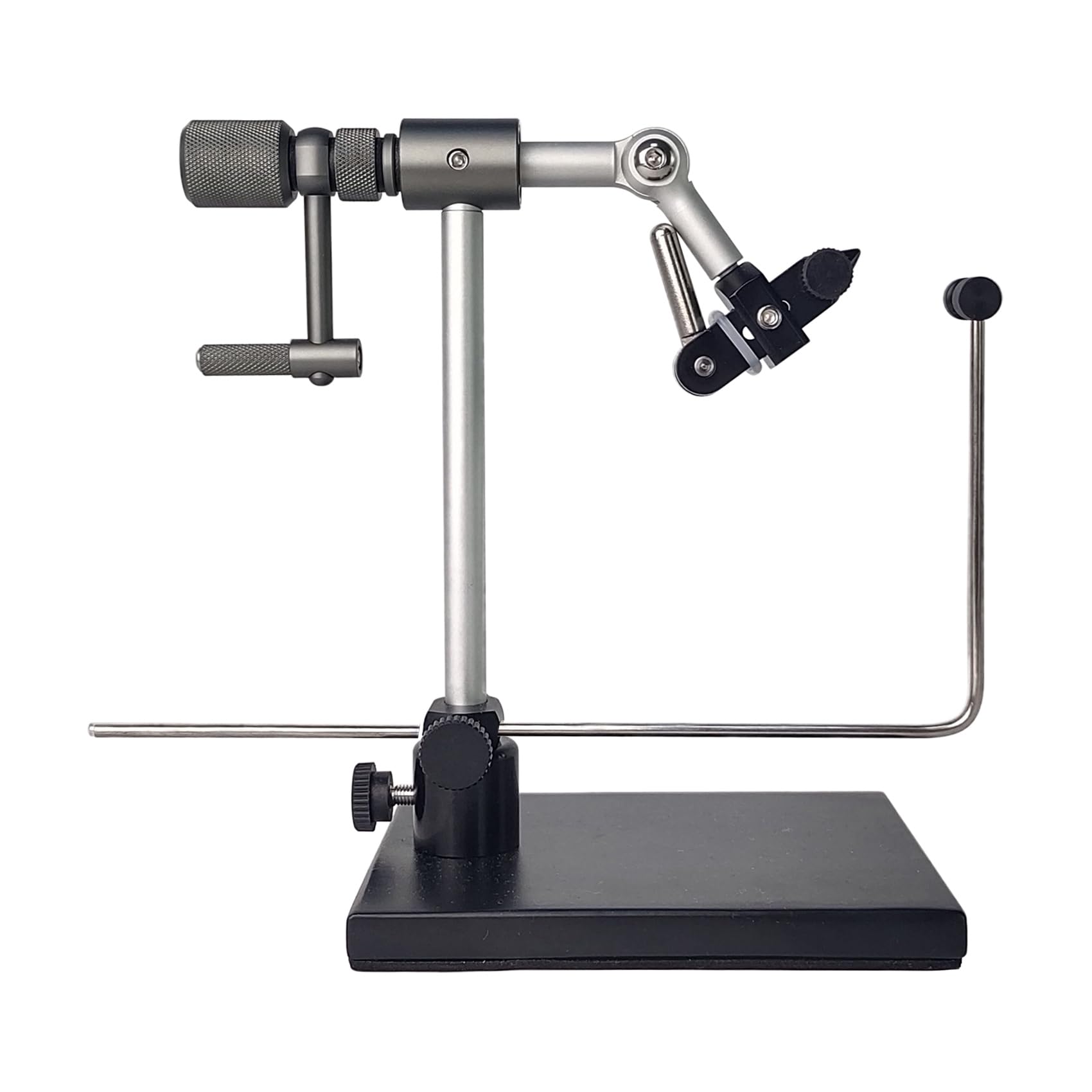 EUPHENG New Upgrade N075 Madison True Rotary Vise with Two Ball Bearings Inside More Smooth Fly Tying Vise with 360 Degree Rotation Easy Adjustment of Rotation Resistance 26 to 4/0 Hook Sizes