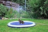 infactory Wasserspielmatte Kinder: Wasser-Spielmatte für Kinder & Hunde, Schlauchanschluss, PVC, BPA-frei (Wasserspielmatte Garten, Haustier-Sprinkler-Pad, Gartenschlauch)