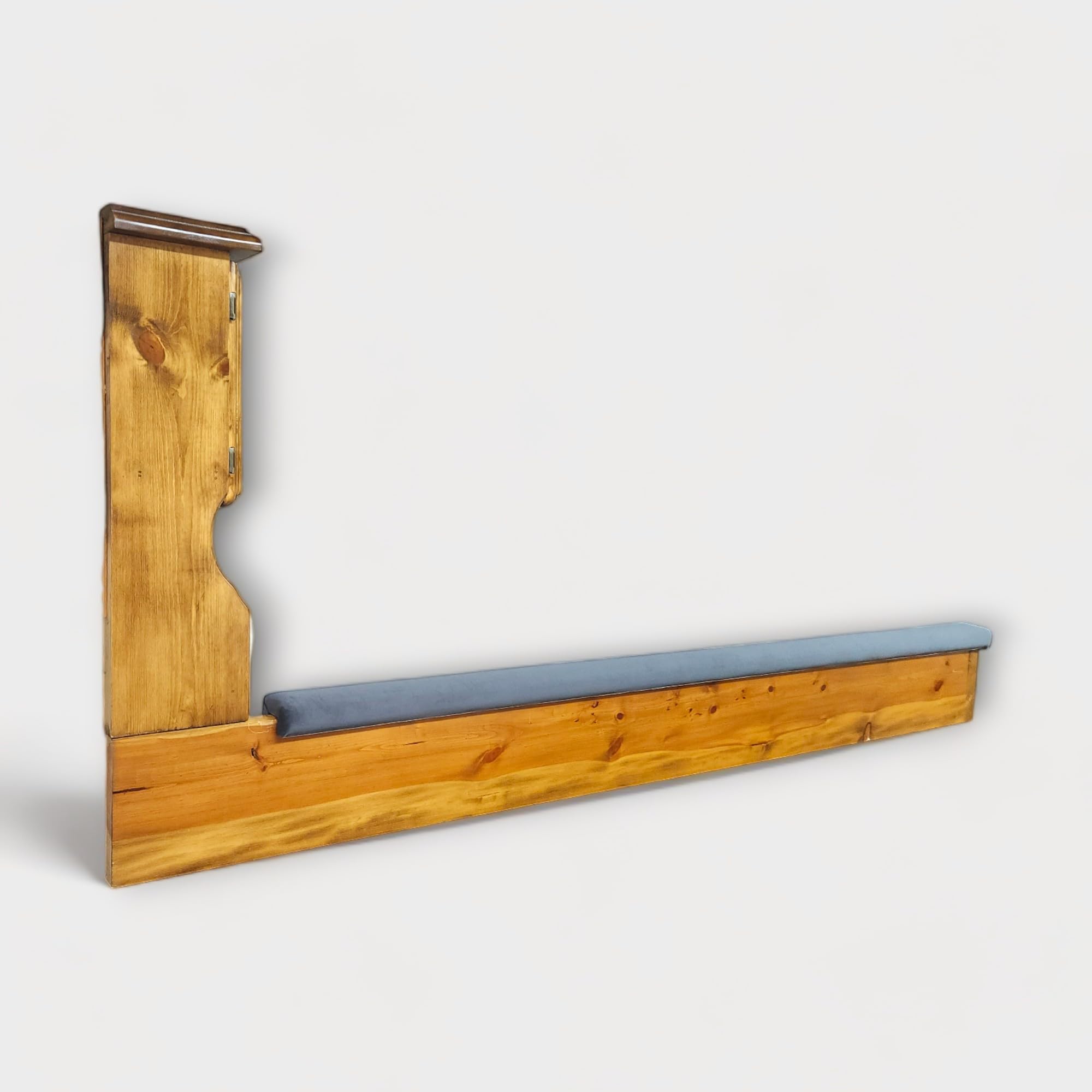 2 Piece Standard Slate Fabric Padded Rail Caps