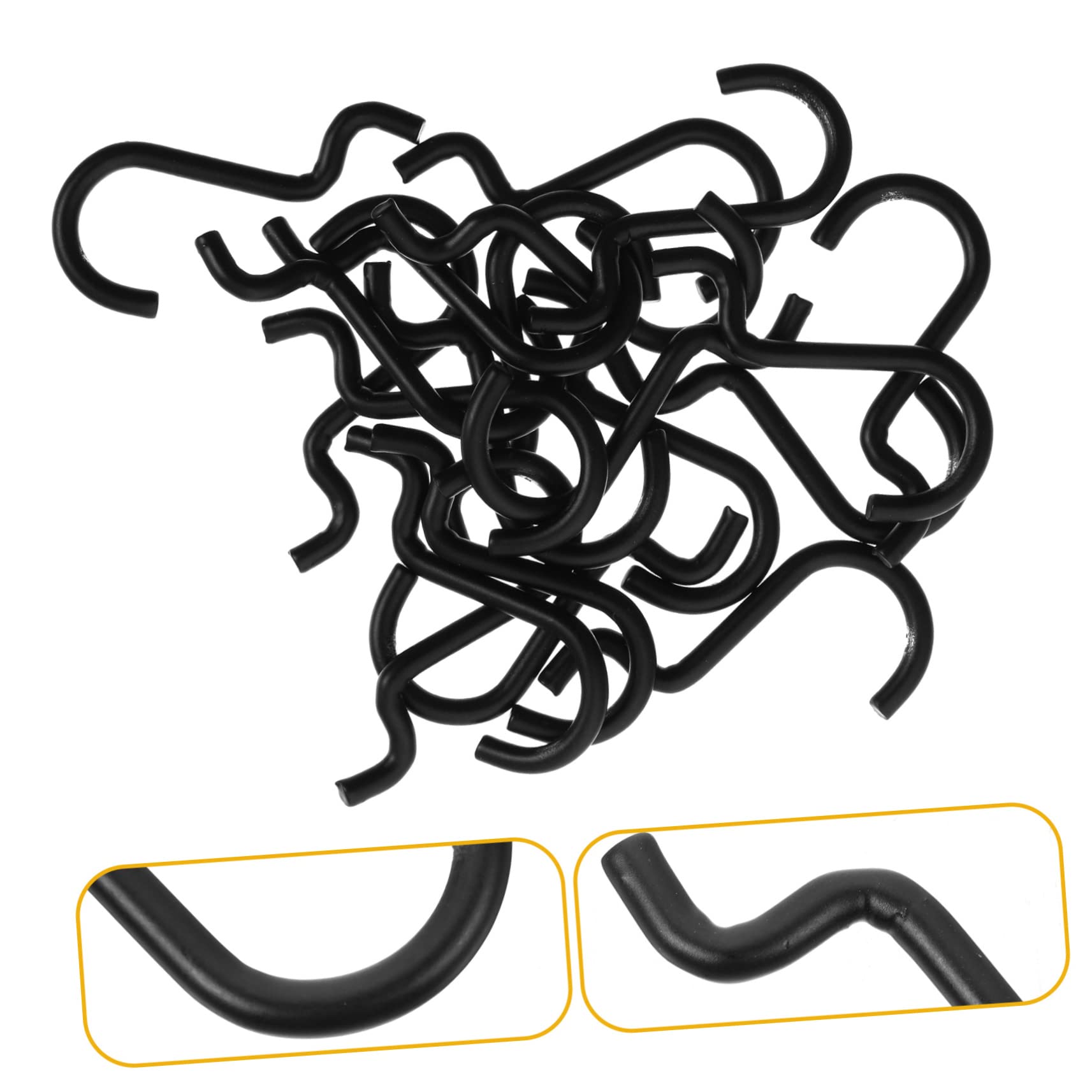 MUCKLILY Garage Utility Hooks 20pcs Metal Pegboard Hooks Heavy Duty Slat Wall Pegs for Hanging Easy to Install