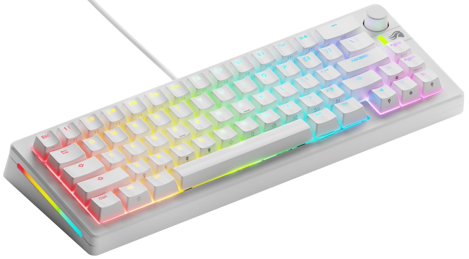 Teclado mecánico QWERTY EE. UU. GLORIOUS GMMK 3 personalizable hot-swap compacto 65% 8