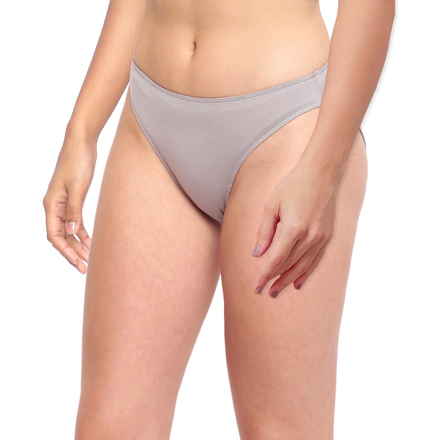 la intimo Glamo Antimicrobial High Leg Brief Panty for Women-picture-57
