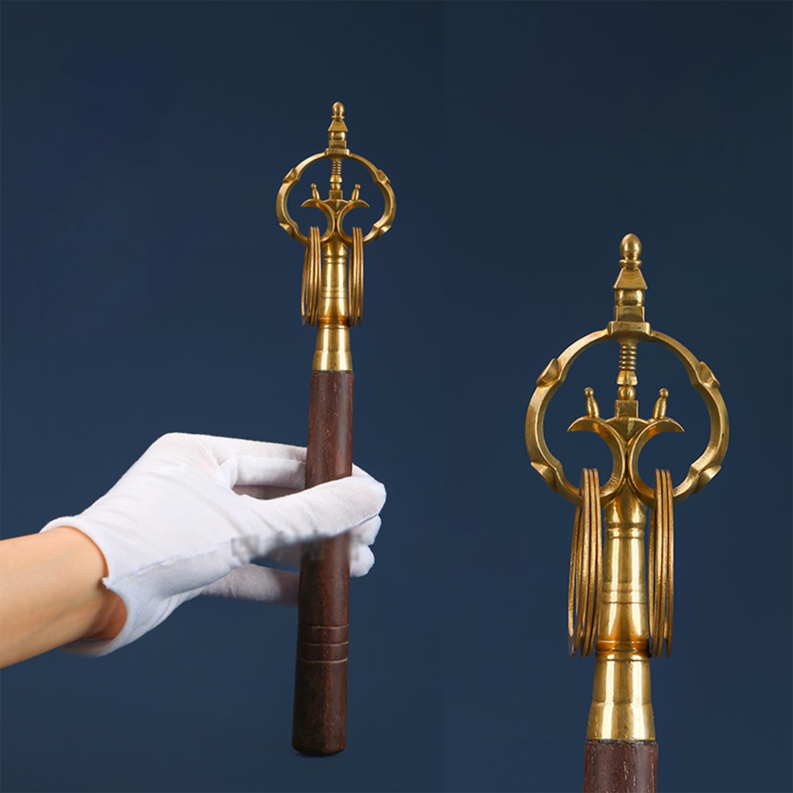 Amazon｜錫杖 しゃくじょう 禅杖 密教法具 法杖 法具 神具 神聖 神社 