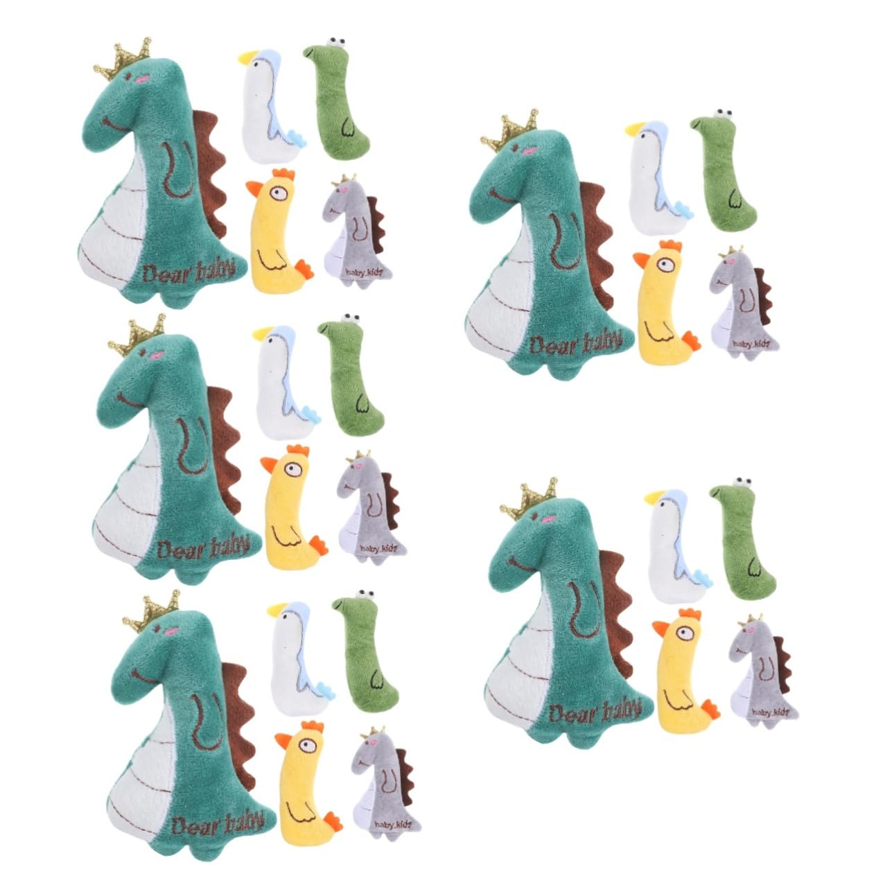VANZACK 25stücke Teiliges Katzenminze Plüschspielzeug Interaktive Kauspielzeuge Für Katzen Lustige Und Weiche Kissen Für Kätzchen Niedliche Designs Dinosaurier Huhn Und