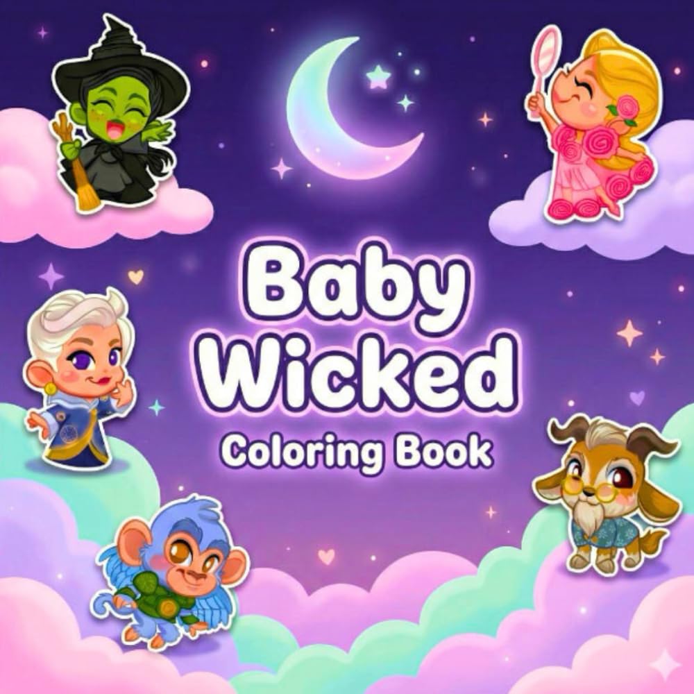 Baby WlCKED Coloring Book: A Cute Kawaii Witchy Fun for Little Artists