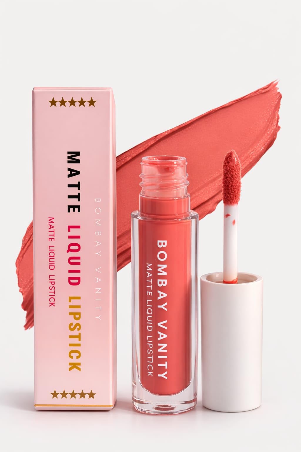 BOMBAY VANITY Matte Liquid Lip Colour | Long Lasting Waterproof & Smudge Proof Liquid Lipstick | Non-Drying, Non-Sticky Formula | Smooth Matte Finish Instant Glow Lipstick for Women & Girls (Gentle)-image-14