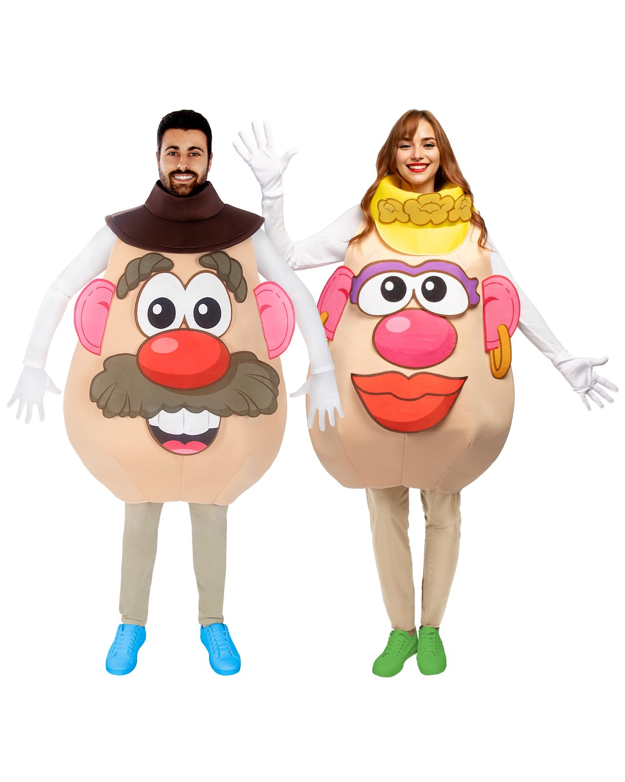 Funidelia | Strój Pan lub Pani Bulwa Męskie i dla kobiet Mr. Potato, Oryginalne i żartobliwe, Hasbro - Strój dla dorosłych i zabawne akcesoria na imprezy, karnawał i Halloween - Uniwersalny