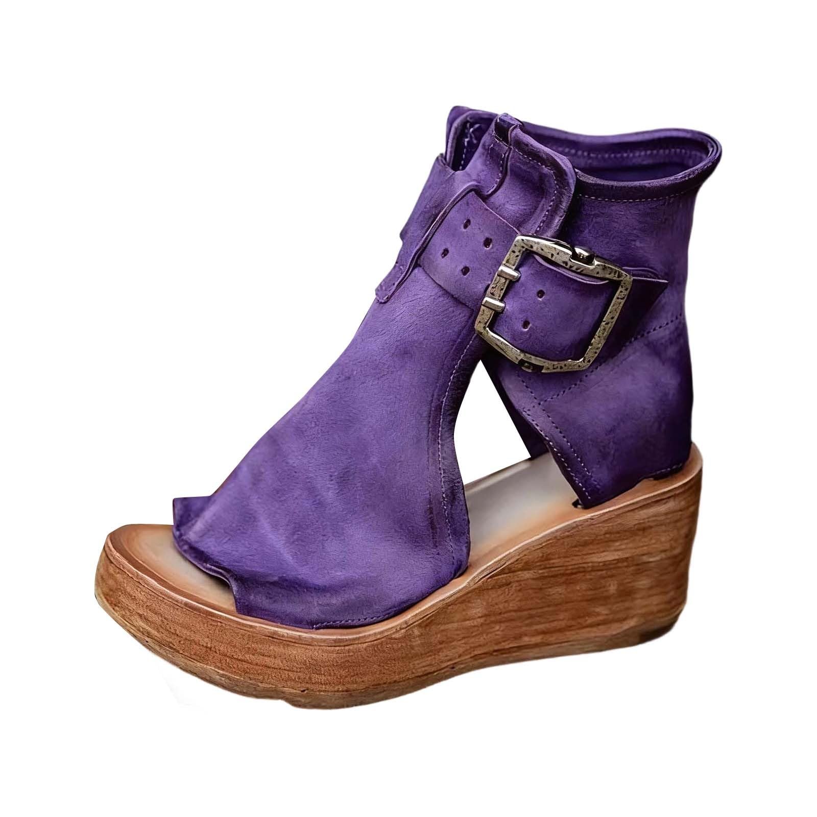 Sandalias de plataforma elegantes de diseño romano y acabado sofisticado 7
