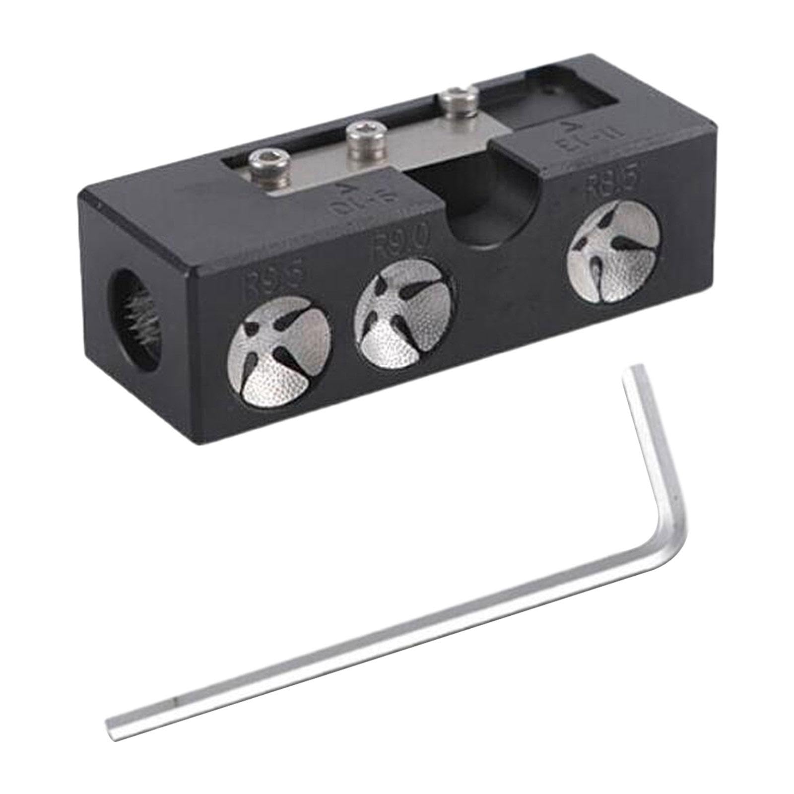 9 w 1 Aluminiowa końcówka kija basenowa narzędzie do naprawy Premium Bilard Pool Cue Tip Tools Black