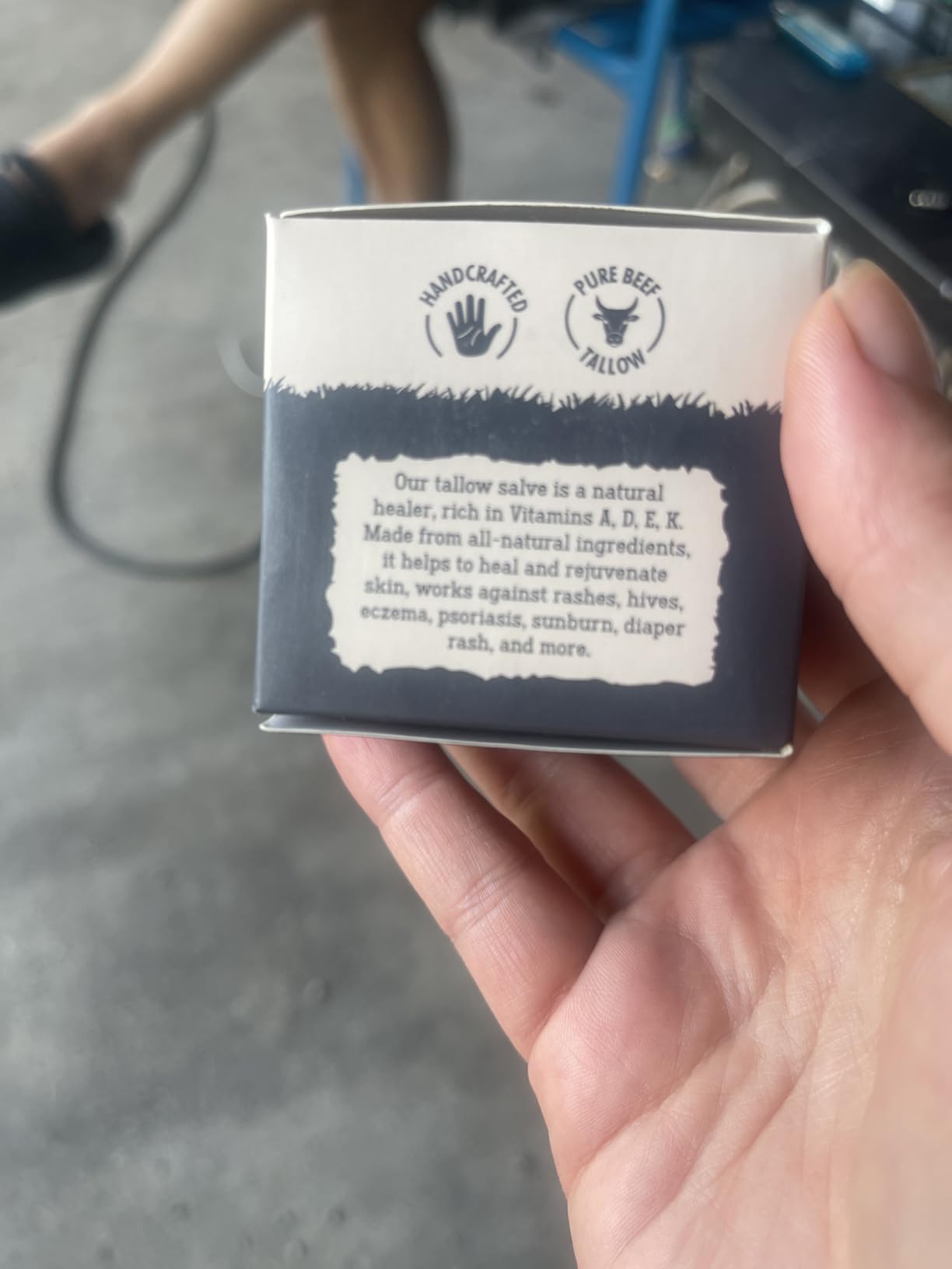 Natrulo Beef Tallow Salve – All Natural Grass Fed Beef Tallow & Honey All Purpose Balm – Moisturizing Body Salve Great for Eczema, Cracked, Dry, Itchy, Irritated Skin – Skin Repair Skincare Made in USA