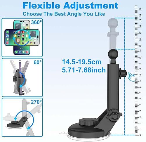 Miniatura 4 de Soporte para tablet de automóvil para iPad de 4 a 13 pulgadas, ventosa fuerte reemplazable, soporte de parabrisas para iPad Pro 12.9 10.5 9.7, iPad