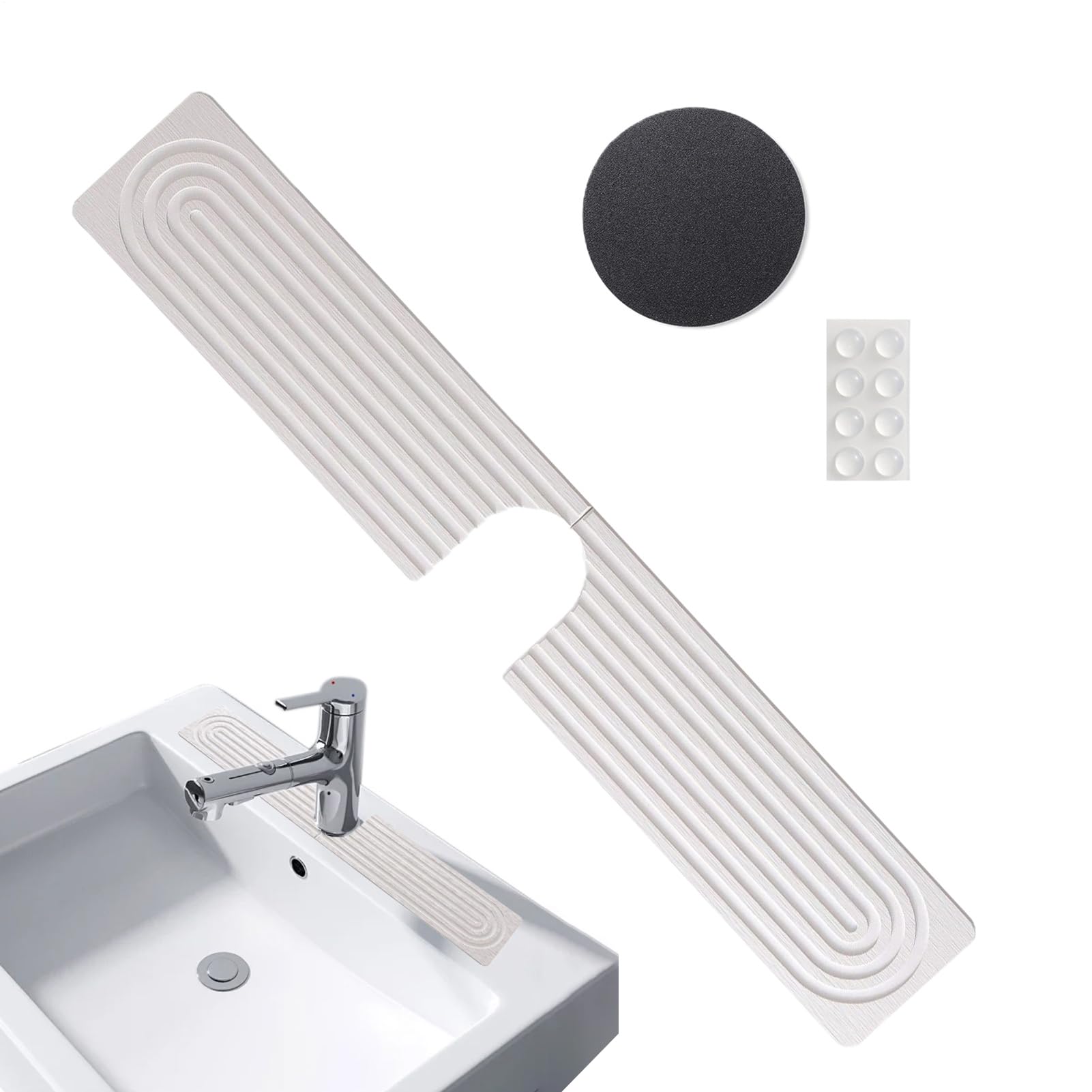 Tapis pour robinet absorbant idéal pour cuisine de maison et ferme moderne