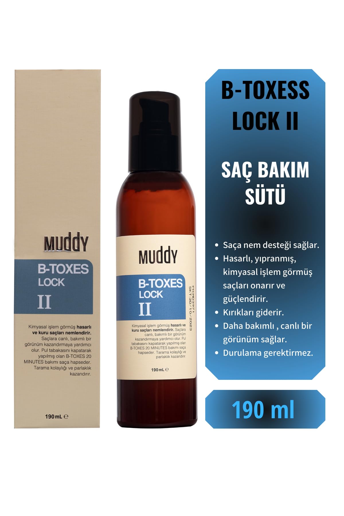 Muddy B-toxes Lock 2 Keratin Sabitleyici 190 ml