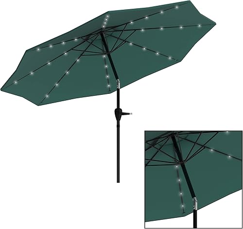 Miniatura 3 de Pure Garden Patio Umbrella 10' With Solar LED Lights