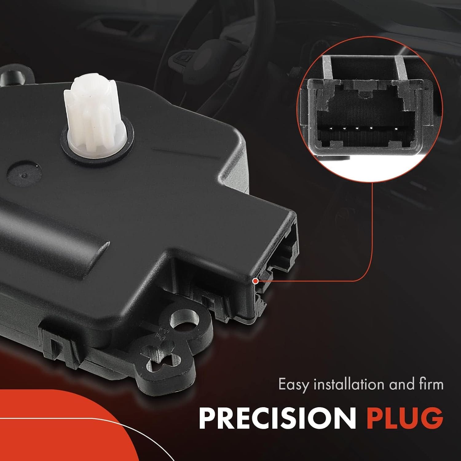 A-Premium HVAC Heater Blend Door Actuator, Compatible with Ford F-150 2015-2018, F-250 Super Duty/F-350 Super Duty 17-18, F-450 Super Duty, F-550 Super Duty, Main, Temperature, Replace# FL3Z19E616B